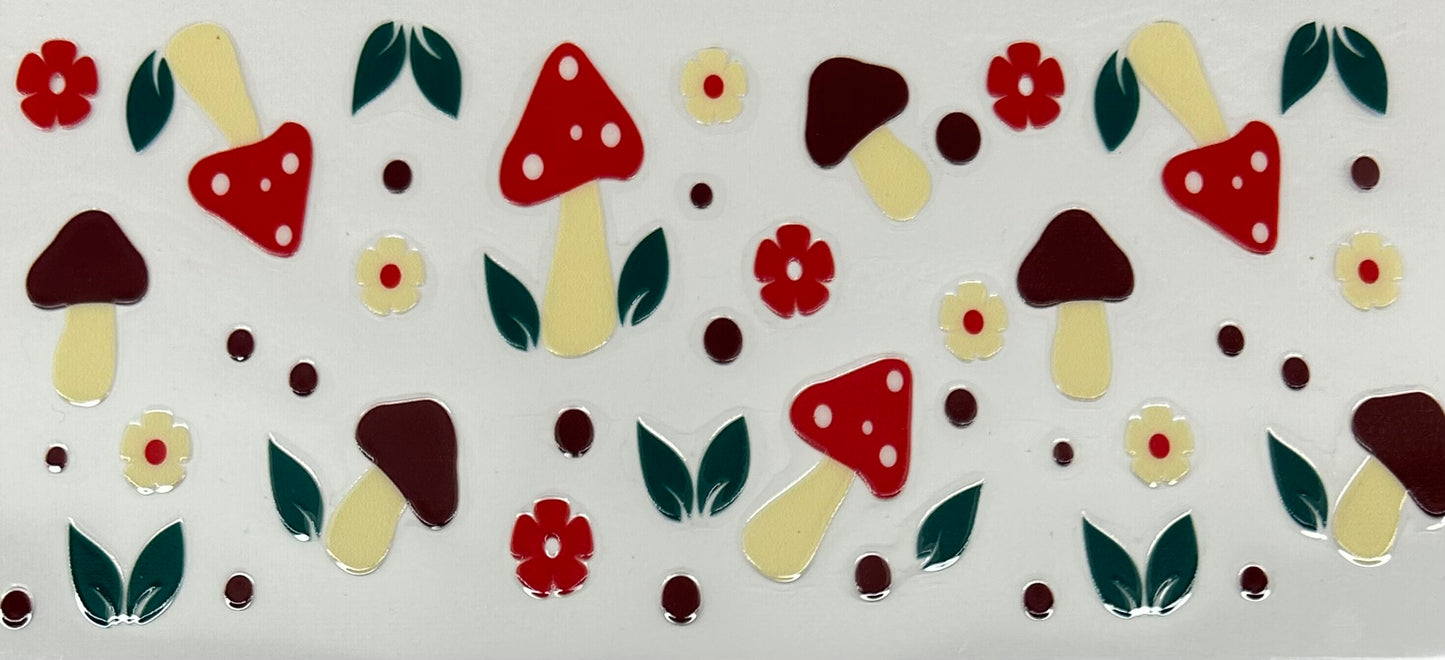 D058 Mushrooms & Flowers