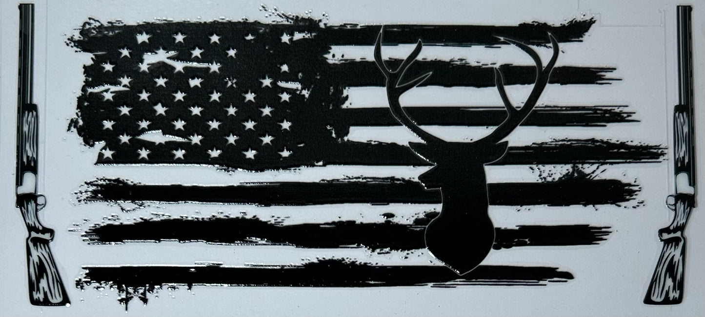 D0421 Deer & Flag