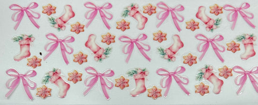 D0149 Pink Stockings & Bows