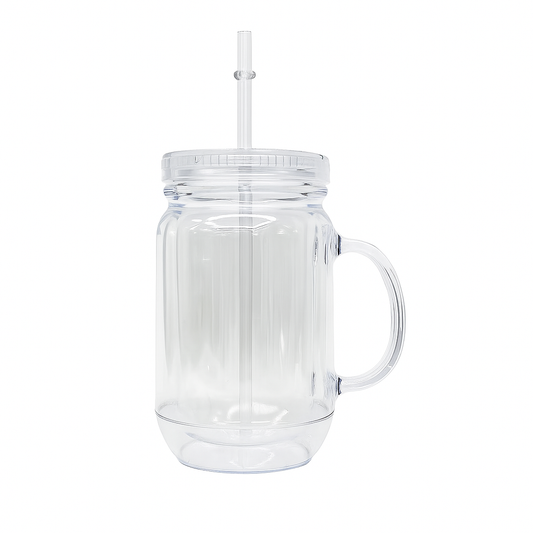 20oz Snowglobe Plastic Mug