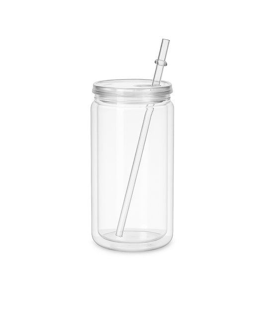 16oz Acrylic Plastic Snowglobe Cup