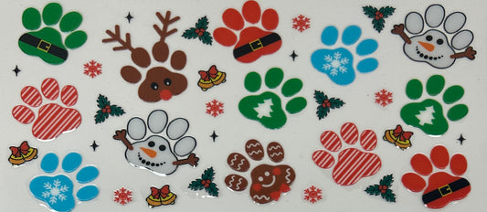 D0281 Dog Print Christmas