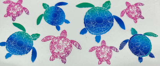 D0125 Pink & Blue Turtles